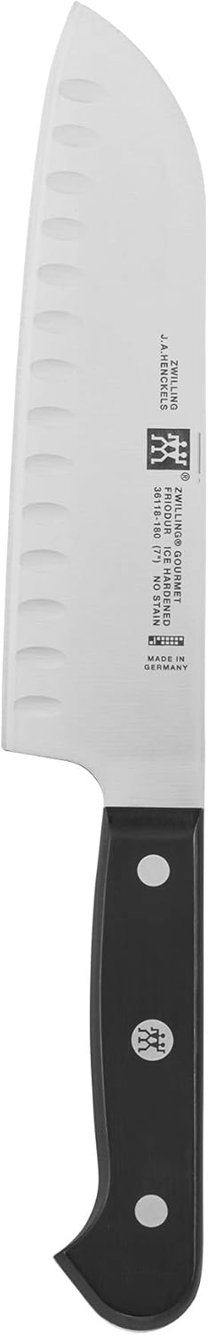 ZWILLING Gourmet 7-inch Hollow Edge Santoku Knife