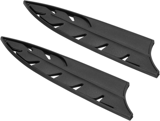 PATIKIL ABS Safety Knife Cover Sleeves for 8" Chef Knife, Universal Chopping Edge Guard Blade Protector Sheath for Kitchen Bar, Black, 21.5cm L, Pack of 2