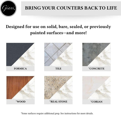 Giani Butcher Block Easy Epoxy Countertop Paint Kit