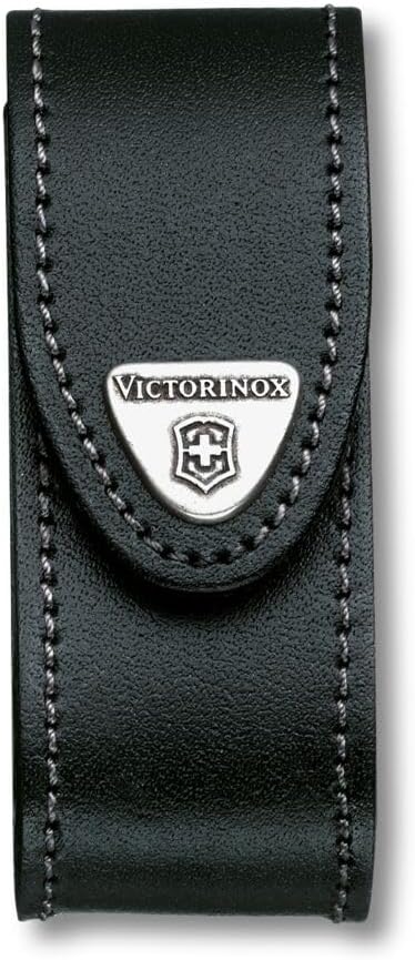 Victorinox Leather Pouch for Swiss Army Pocket Knives, 3,5cm x 10cm, Black