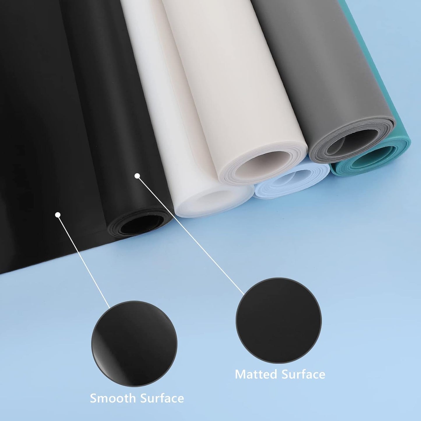 Gartful 25“x17”x0.03“ Silicone Mats for Kitchen Counter, Large Silicone Countertop Protector, Nonskid Heat Resistant Desk Saver Pad, Multipurpose Mat, Placemat, Dark Gray