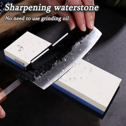 Utoolmart Double-Sided Whetstone Knives Sharpener Sharpening Stone 600/1500 Grit Water Stone for Scissors Razors Carving Tool 1Pcs