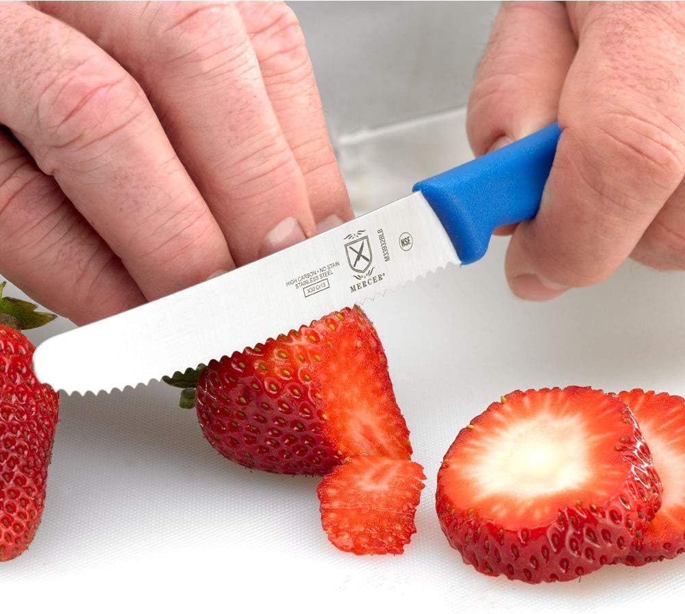 Mercer Culinary Bar Knife,Black, 4” Plain Edge, Pointed Tip