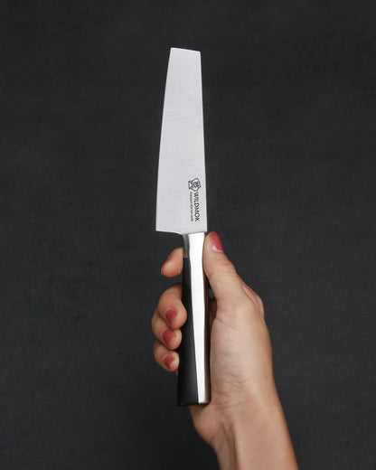 WILDMOK 3pcs Knife Set Stainless Steel Kitchen Knives Set 7inch Bone Chopper 7inch Nakiri Knife and 5inch Utility Cutter with Stainless Steel & ABS Handle, Perfect Cutlery Set Gift