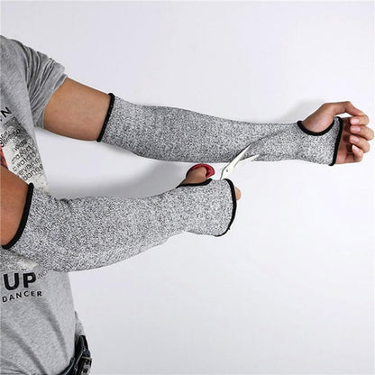 1Pair Protective Arm Sleeves, Cut Heat Resistant Arm Protectors Anti Abrasion Safety Armband For Garden Kitchen Work
