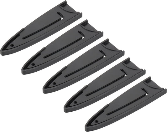 PATIKIL 2Pcs PP Universal Knife Cover, Knife Protector Sleeve for 3" Paring Knife Blade Guard for Kitchen, Dining Room, Black