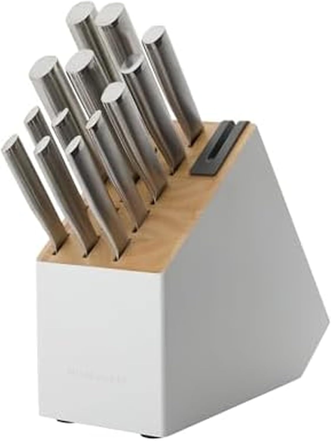 KitchenAid Gourmet Knife Block Set with Built-in Sharpener, 15-Piece, Stainless Steel