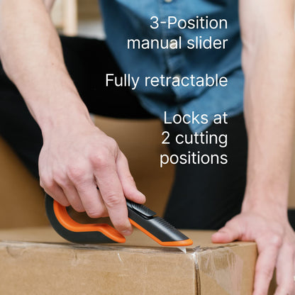 Slice Box Cutter, Heavy Duty Utility Knife, Safe Ceramic Blade Lasting 11x Longer than Metal, Sage, Combo Pack