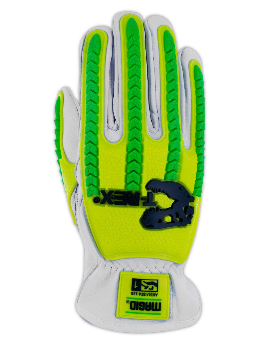 MAGID Rebel Series | Cut Level A5 Slip-on Leather Impact Driver Gloves, 10/XL