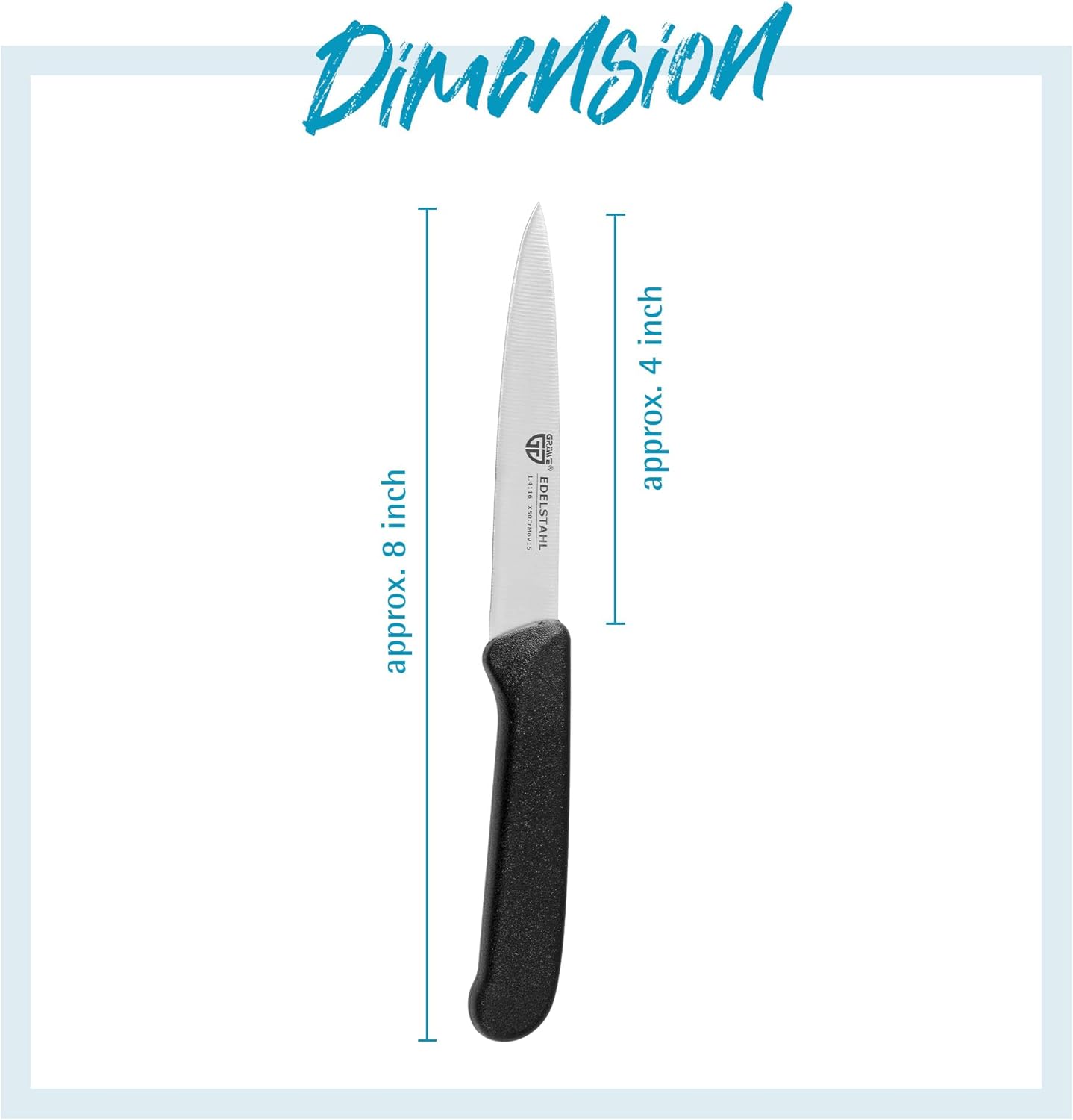 GRÄWE Vegetable Knives Set of 3 Stainless Steel, Multi-Coloured, Super Sharp, Dishwasher Safe