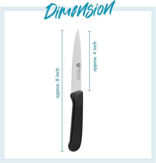 GRÄWE Vegetable Knives Set of 3 Stainless Steel, Multi-Coloured, Super Sharp, Dishwasher Safe