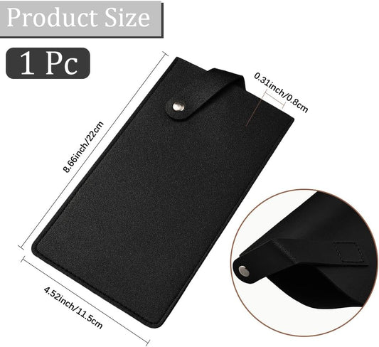 Universal PU Leather Meat Knife Cleaver Edge Guard Waterproof Wide Butcher Scissors Knife Sheath Dark Brown Durable Chef Scissors Cover Sleeve Protector Case Holder with Snap for Kitchen