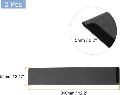 uxcell 2 Pcs Knife Tip Guards 6.5"x 2" ABS Knife Cover Sleeves Knife Case Blade Protector Universal Knife Sheath for Home Kitchen Knife, Black