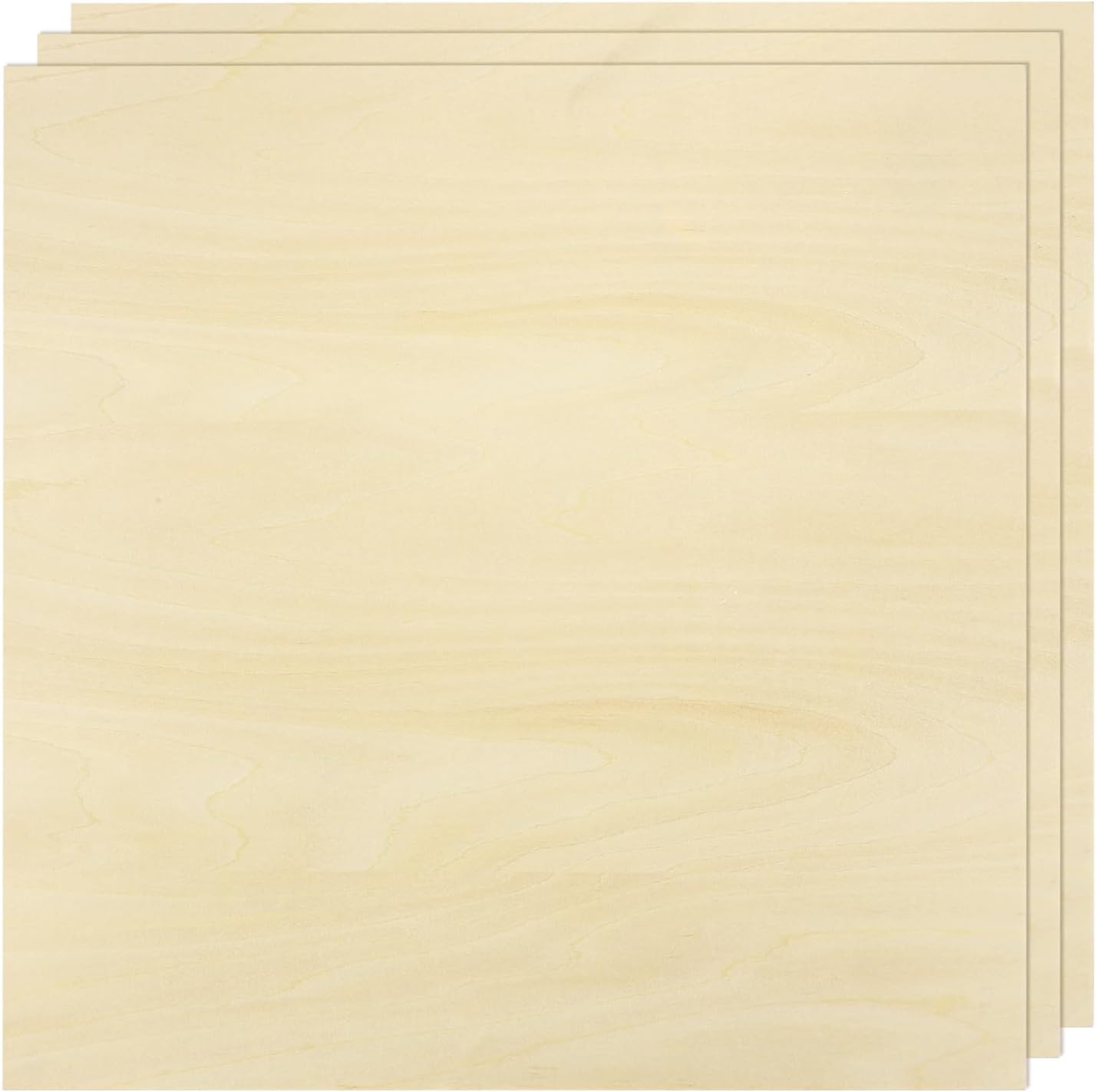 MECCANIXITY 5pcs Basswood Sheet 4" x 6" x 1/4" Unfinished Wood Plywood Boards for Painting Crafts, Laser, Cutting, Engraving