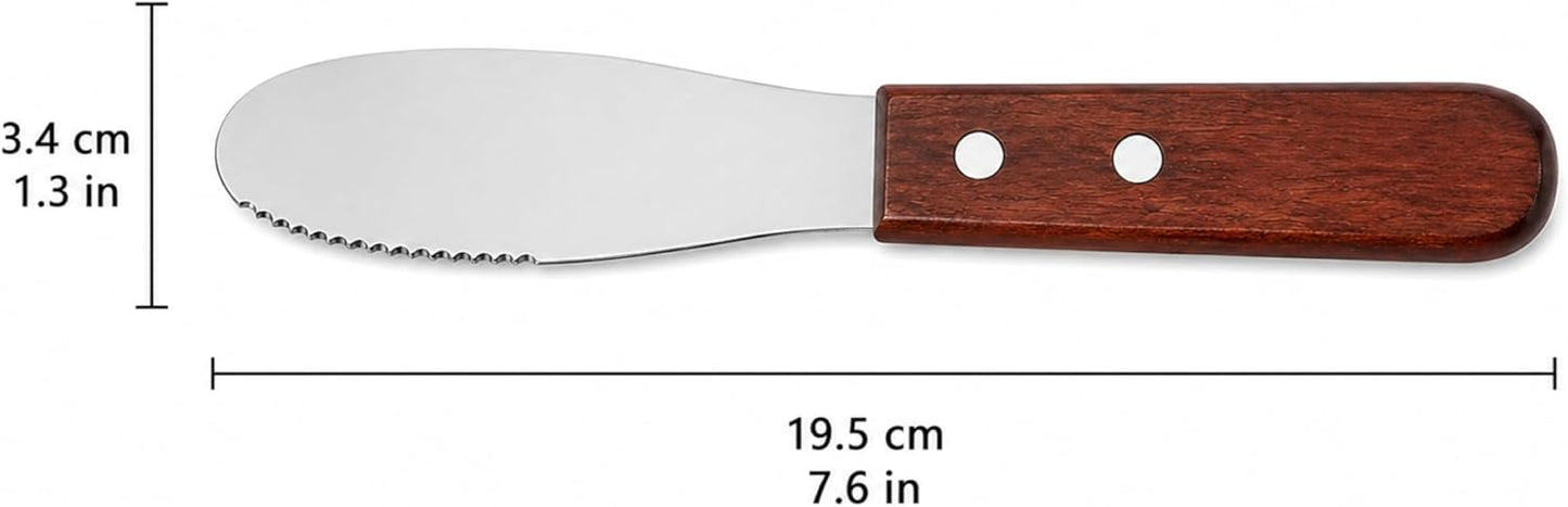 Wide Stainless Steel Spreader Kitchen Knives for Sandwiches Butter Cheese