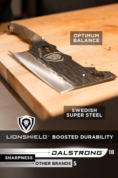 Dalstrong Curved Fillet Boning Knife 6”- Barbarian Series - Premium Swedish 14C28N High Carbon Stainless Steel - Black Brown Wood Handle Knife - Professional Fillet Knife- Sheath Included