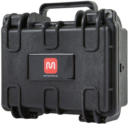 Monoprice Weatherproof/Shockproof Hard Case - Black Ip67 Level Dust and Water Protection Up to 1 Meter Depth with Customizable Foam, 10" x 9" x 7", 6.6 Liter
