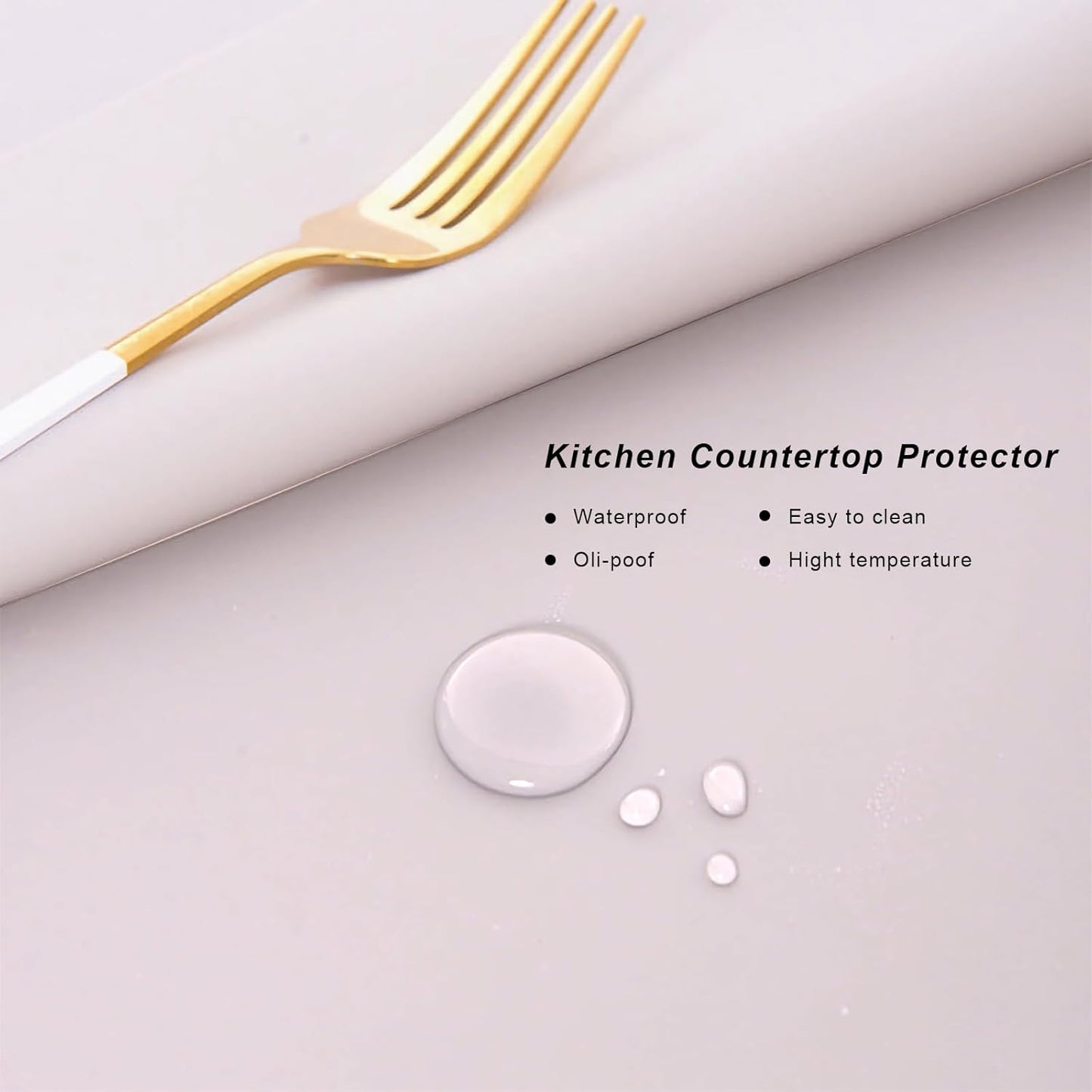 Silicone Placemats, Food-Grade Non-Slip Waterproof, Dining, Countertop Protector, Kitchen Counter Mat, Heat Resistant, Baking mat Dishwasher Safe