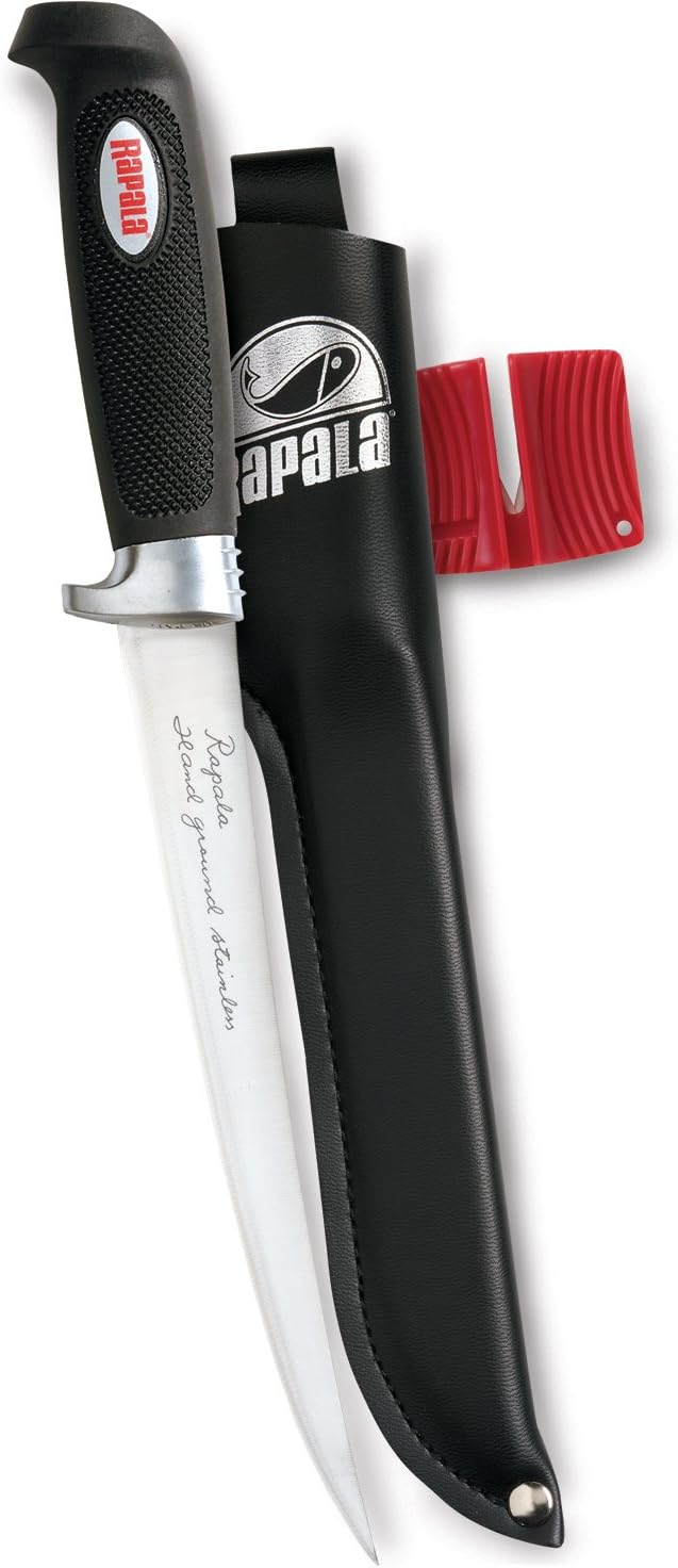 Rapala4 Soft Grip Fillet / Single Stage Sharpener / Sheath