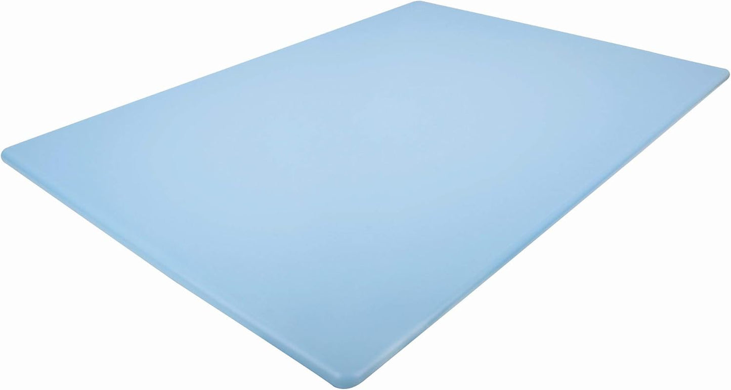 Commercial Blue Cutting Board - 24 x 18 Extra Large for Fish, Seafood and Shellfish, 1/2" Thick HDPP Plastic NSF Approved for Restaurants