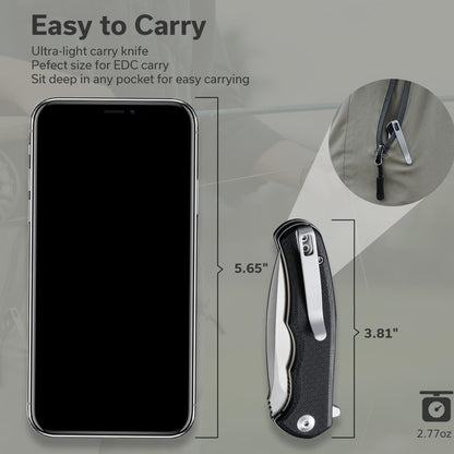CIVIVI Folding Pocket Knife for EDC, Small Mini Praxis Knife for Men Women, 2.98" Damascus Blade Guibourtia Wood Handle, Sharp Camping Hiking Knives C18026C-DS1