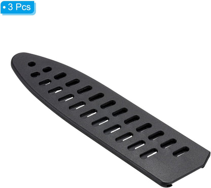 PATIKIL PP Safety Knife Cover Sleeves for 6" Chef Knife, 3 Pack Knives Edge Guard Blade Protector Universal Knife Sheath Portable for Kitchen, Black