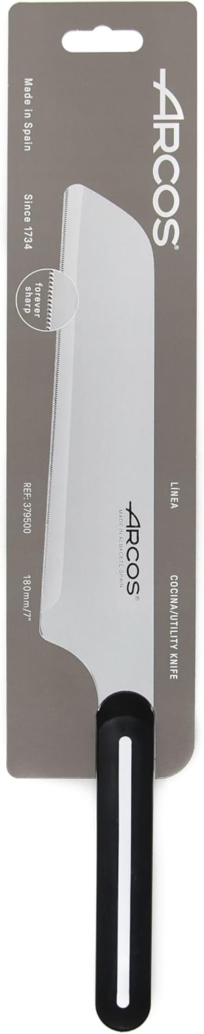Arcos Paring Knife Set of 3 Pieces 4 Inch Stainless Steel. Colorful Kitchen Knives for Peeling Fruits and Vegetables. Ergonomic Polypropylene Handle. Serie B-Line. Color Orange, Red and Green.