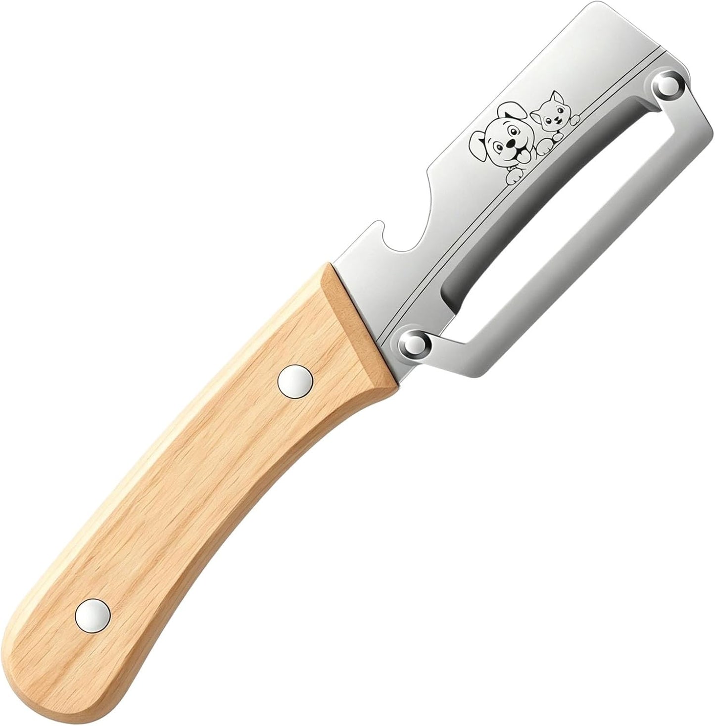 Multifunctional Vegetable Peeler with Stainless Steel Blade and Bottle Opener - Ideal for Veggie Potato Carrot and Apple Peeling