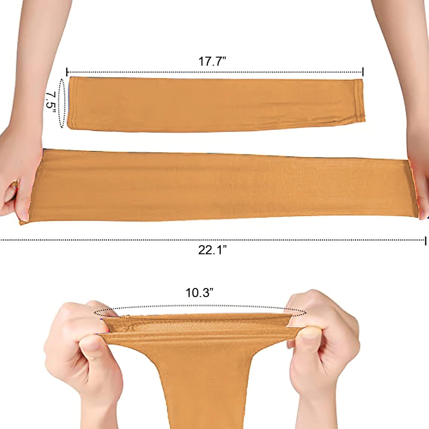 amokk Long Arm Sleeves for Women Cooling UV Sun Protection Sleeves to Cover Arms Gardening Sleeves