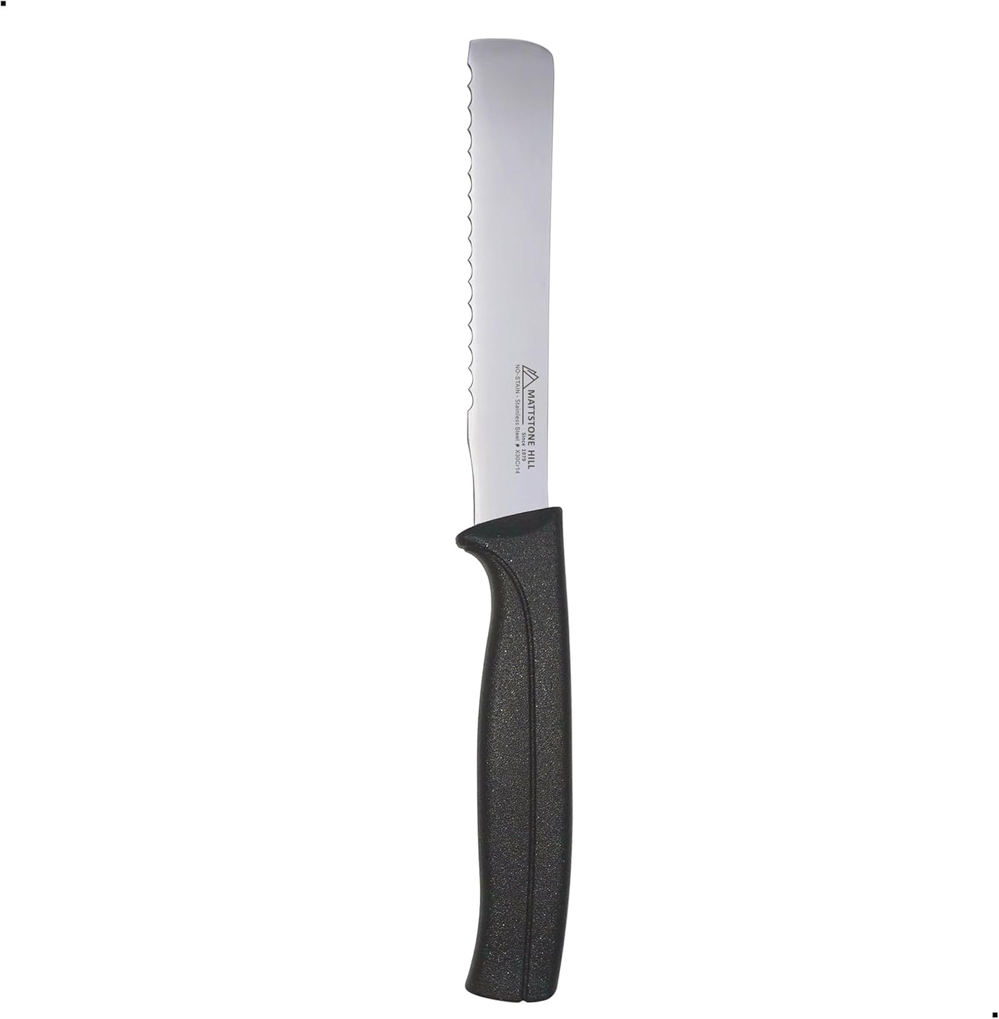Kitchen Utility Knife - MATTSTONE HILL 4 Inch Paring Knife, Small Fruit & Vegetable Knife, Premium German Stell Blade, Black Handle