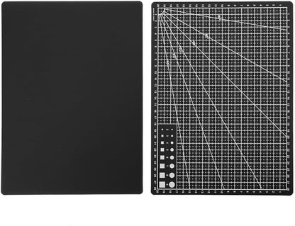 Self Healing Sewing Mat, Rotary Cutting Mat Double Sided 5-Ply Craft Cutting Board for Sewing Crafts Hobby Fabric Precision Scrapbooking Project 9inch x 12inch (A4-Black)