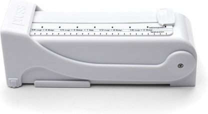 KitchenArt Buttermate Butter Cutter Slicer, Butter Measuring Dispenser and Keeper, White