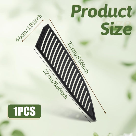 Knife Protector Sleeve 8.6 inch Plastic Safety Sheaths Black Kitchen Knife Protector Sleeve Practical Protectors Safety Knives Covers for Kitchen Knives