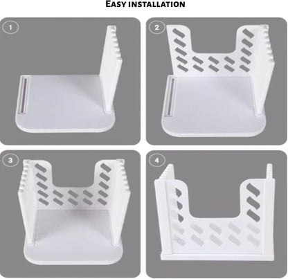 Bread Slicer for Homemade Breads, Toast Slicer, Adjustable Thickness Slicing Guide, Foldable Portable Bread Cutter Suitability for Homemade Breads, Bagels, Loafs, Cakes - Kitchen Baking Tool