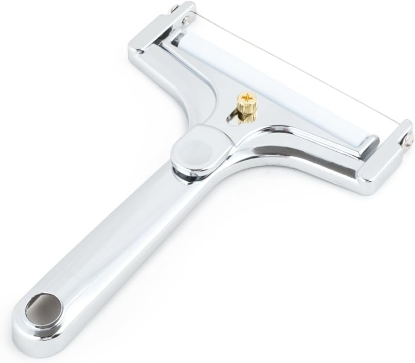 Fox Run Cheese Slicer Stainless Steel, Dual-Sided Thick and Thin Cheese Slicer