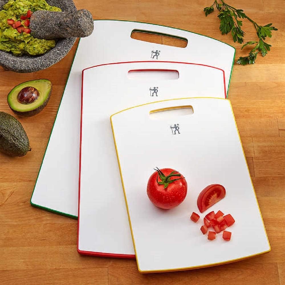 Henckels 3-pc Plastic Cutting Board Set - Grey