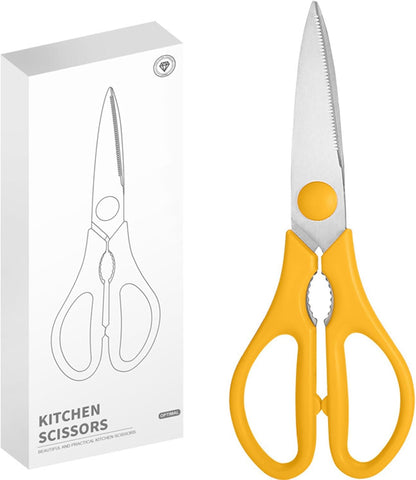 Kitchen Scissors, Rkqoa Pink Kitchen Shears Set Heavy Duty Cooking Scissor, Dishwasher Safe Stainless Steel Sharp Utility Shear for Cooking, Everyday use