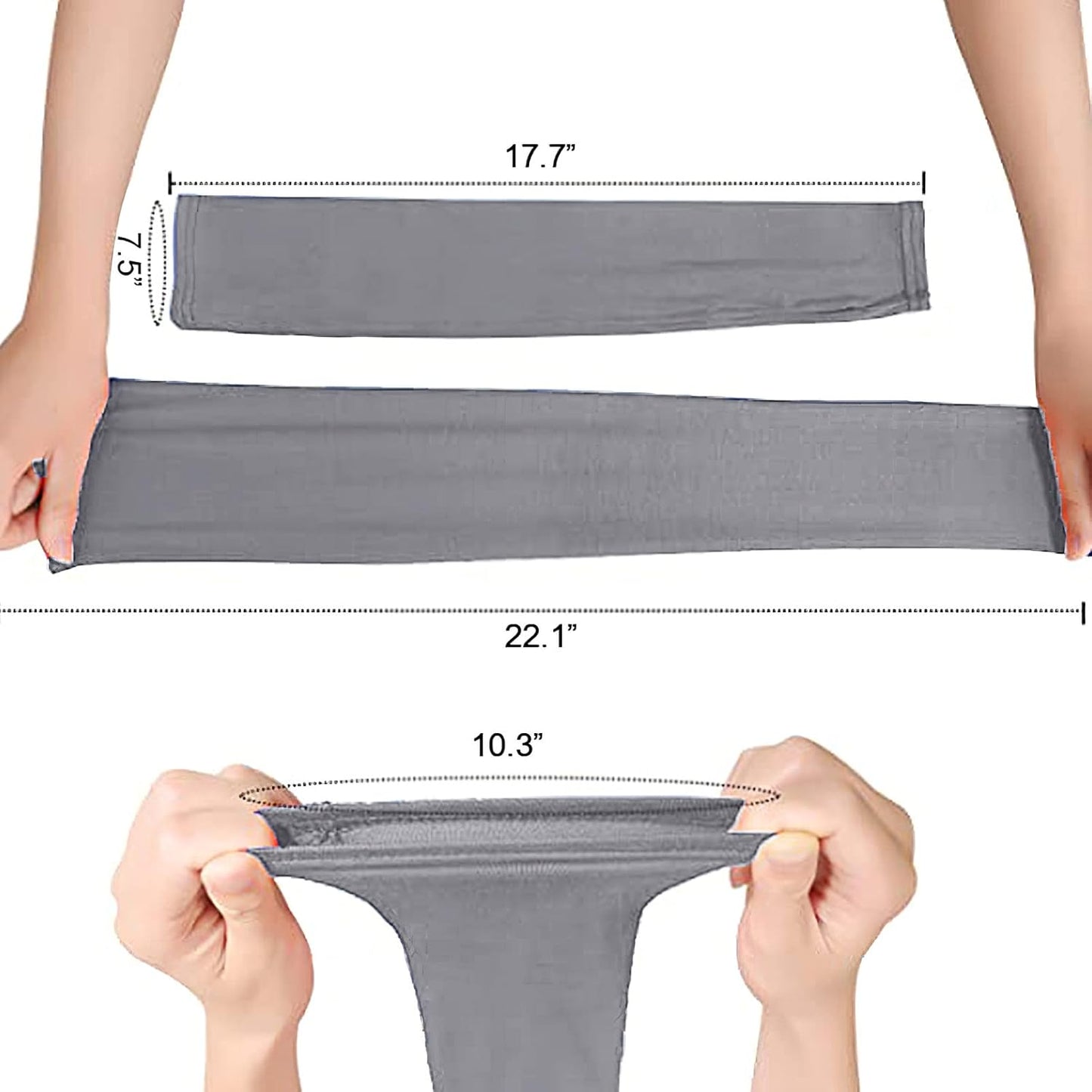 amokk Long Arm Sleeves for Women Cooling UV Sun Protection Sleeves to Cover Arms Gardening Sleeves