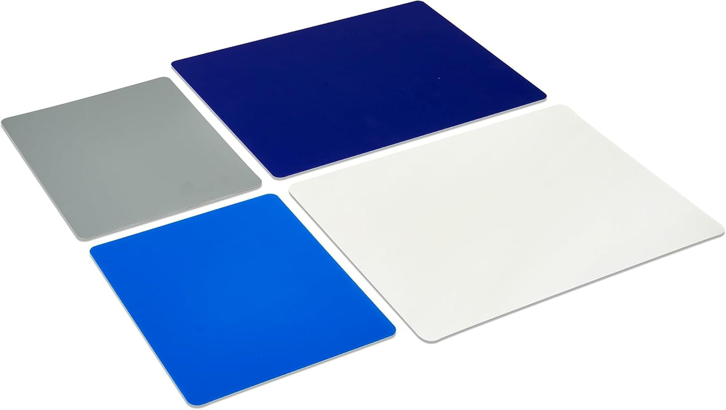 Farberware Flexible Kitchen Cutting Mat Set - Made in the USA - Cross-Contamination Prevention, 8x10 and 11x14 Inches, Non-Slip Design - Easy-Care Kitchen Essential, 4-Piece