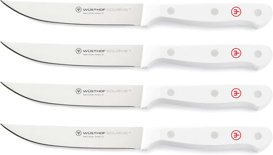 WÜSTHOF Gourmet White 4-Piece Steak Knife Set