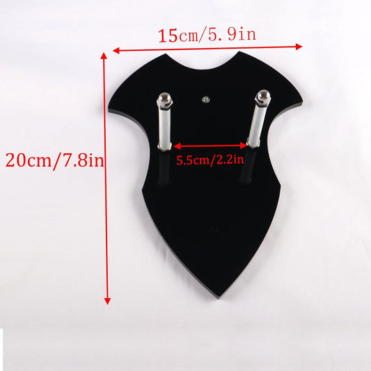 Sword Wall Mount-Acrylic Vertical , Invisible Wall Mounted Sword Rack for 1 Sword, Katana or Axe – Minimalist Sword Holder for Wall, Samurai Sword Display, Medieval Decor (Transparent , 2 Set)