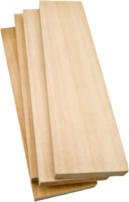 Unfinished Basswood Blocks for Crafts, Wood Craft Panels for Art, Engraving, Painting, DIY Projects, Chip Carving, Fretwork (7.87 x 3.93 x 0.78 in)