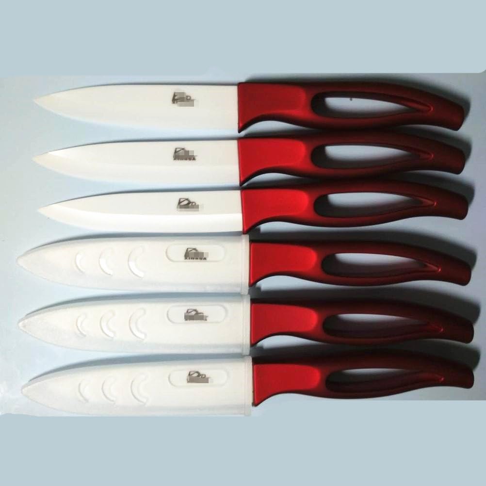 GAOGAO Kitchen Bar Ceramic Steak Knife Super Sharp Knifes 6pcs