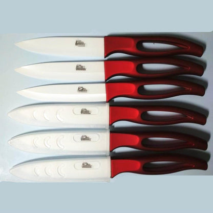 GAOGAO Kitchen Bar Ceramic Steak Knife Super Sharp Knifes 6pcs