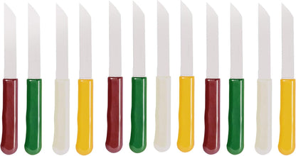 Fixwell FIX-12KN Stainless Steel Multi Purpose Knives 12 pcs RED GREEN