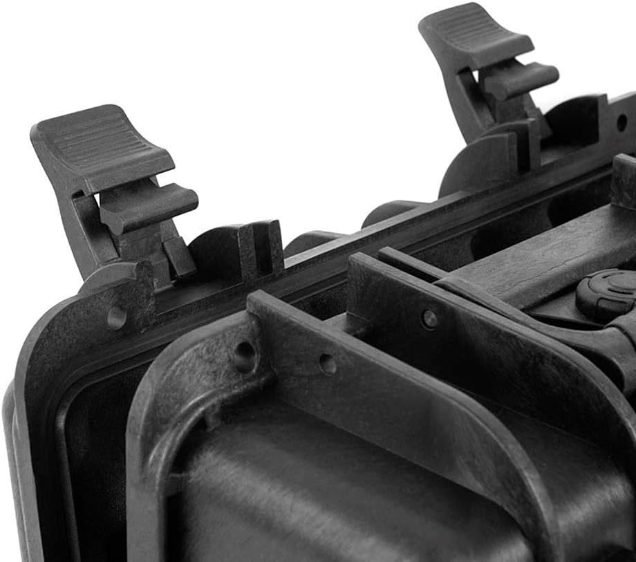Monoprice Weatherproof/Shockproof Hard Case - Black Ip67 Level Dust and Water Protection Up to 1 Meter Depth with Customizable Foam, 10" x 9" x 7", 6.6 Liter