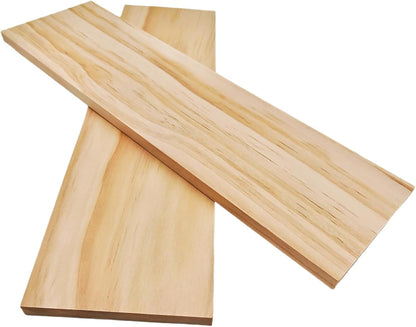 4PCS Rectangle Wood Boards Unfinished Wood Blocks for Crafting, 8x6x1in Blank Whittling Wooden Blocks for Wood Carving,Painting & Burning