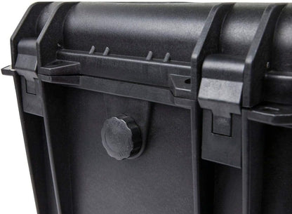 Monoprice Weatherproof/Shockproof Hard Case - Black Ip67 Level Dust and Water Protection Up to 1 Meter Depth with Customizable Foam, 10" x 9" x 7", 6.6 Liter