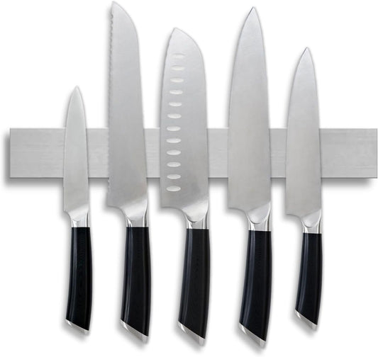 Stainless Steel Knife Magnetic Strip Multi Use Magnetic Knife Holder for Kitchen Organization Magnetic Tool Organizer for Wall Kitchen Knife Rack Utensil Holder Tool Holder 16 Inch