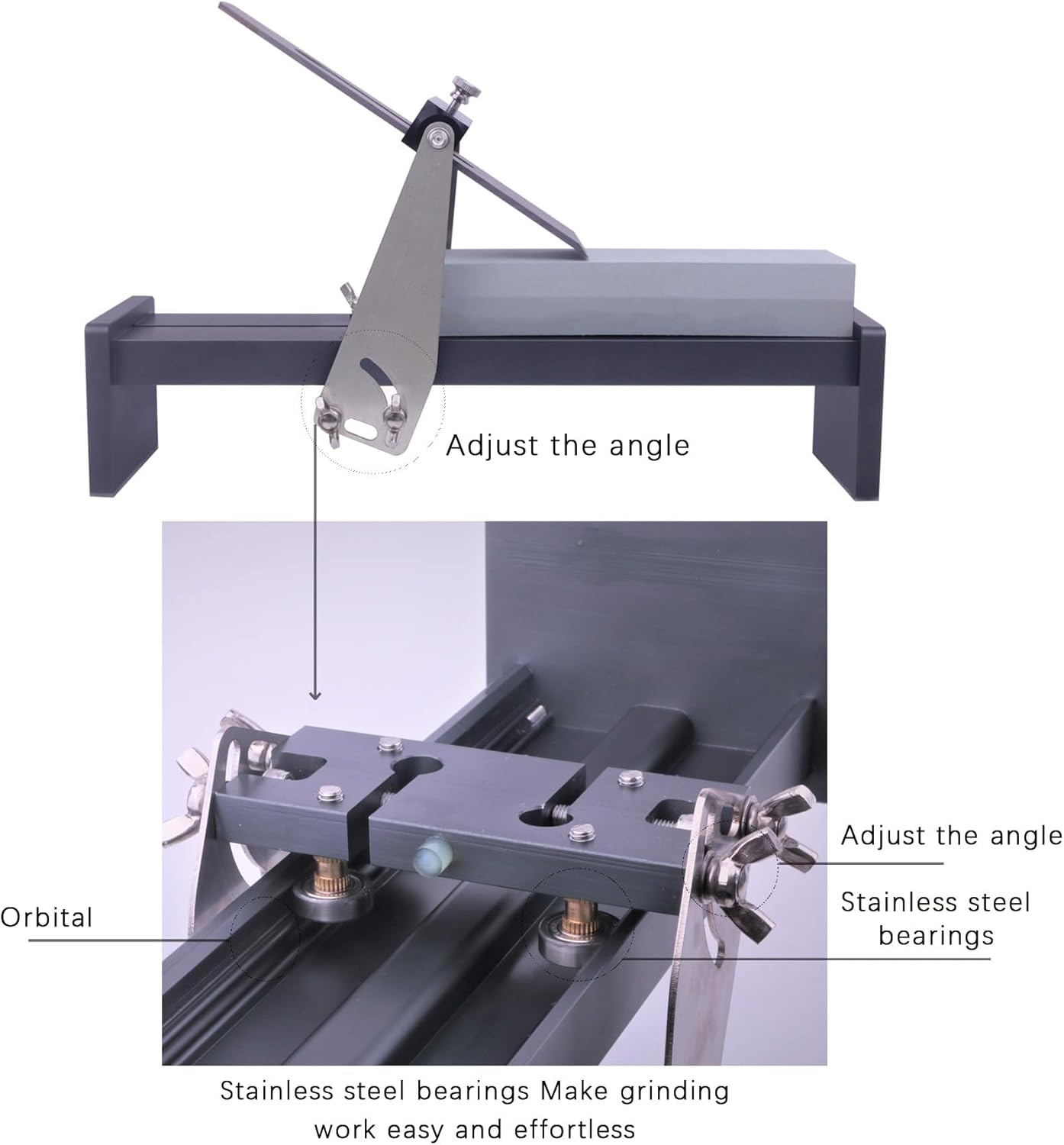 Sharp knife sharpener - Adjustable sharpener tool - Woodworking carving chisel grinding fixture -Ideal choice for Kitchen Knives & Folding knife & chisels